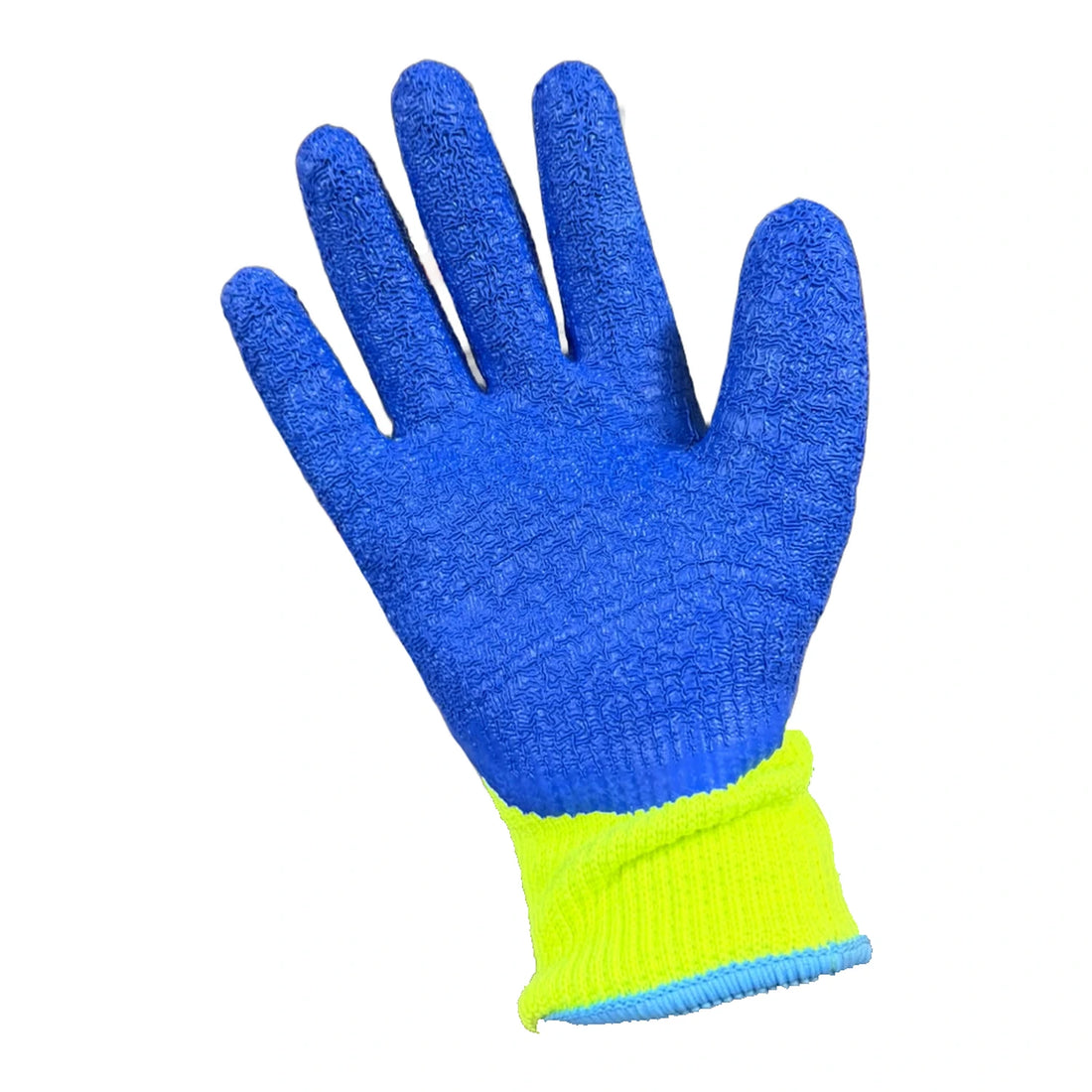 جوانتي باور شيلد مطلي لاتكس محبب أزرق × فسفوري PS-LTX-C2 | Gloves-General-PowerShield-LTXC2-BlueYellow