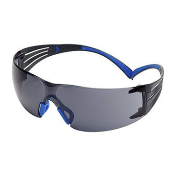 نظارة سيفتي ثري ام سيكيور فيت 400 عدسة رمادي دراع أزرق SF402SGAF | SafetyGlasses-3M-SecureFit-SF402SGAF-Grey