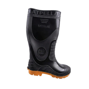 كوزلوك سيفتي أسود × أصفر بمقدمة صلب Gatpellar | RubberSafetyBoot-Gatpellar-Black