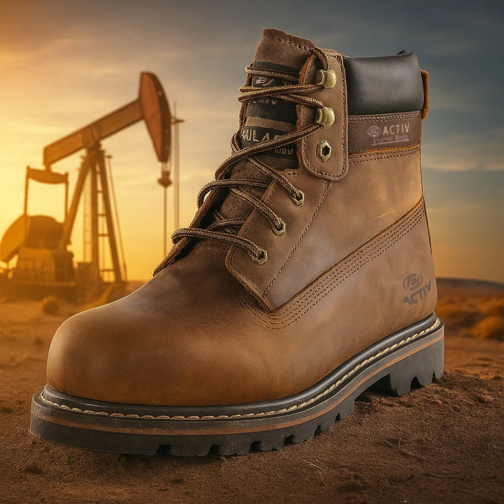 ACTIV Safety Half Boot S3 – Model SF23558 (Light Brown)