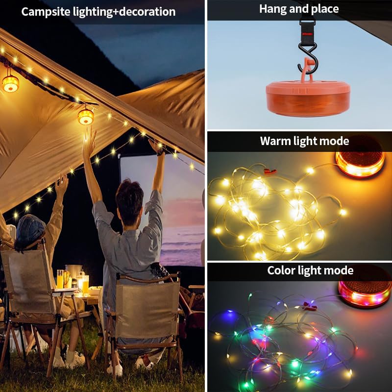 MM-278 Multifunctional Camping Light with 8M String Light