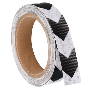 شريط عش النحل أسود × أبيض | Honeycomb Reflective Tape Black × White