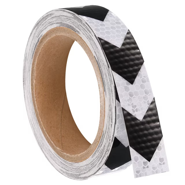شريط عش النحل أسود × أبيض | Honeycomb Reflective Tape Black × White