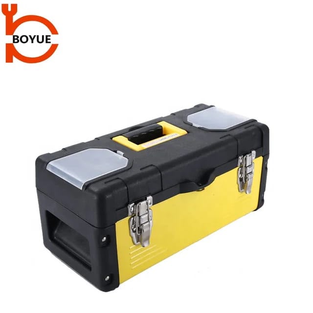 صندوق عدة بلاستيك كبير محمول | Large Portable Plastic Toolbox Organizer