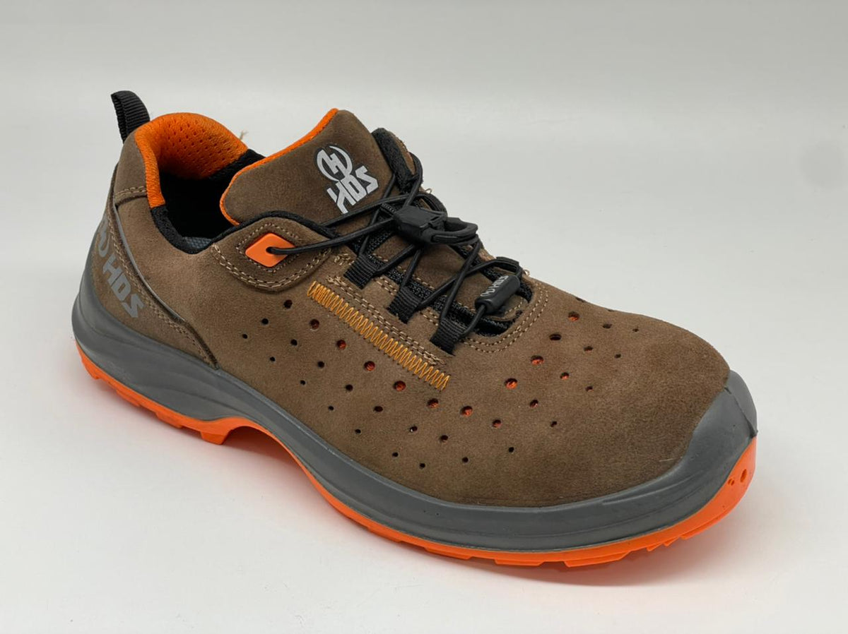 كوتشي سيفتي مكتبي S1P براند إتش دي إس تركي بني C500 | SafetyShoes-HDS-C500
