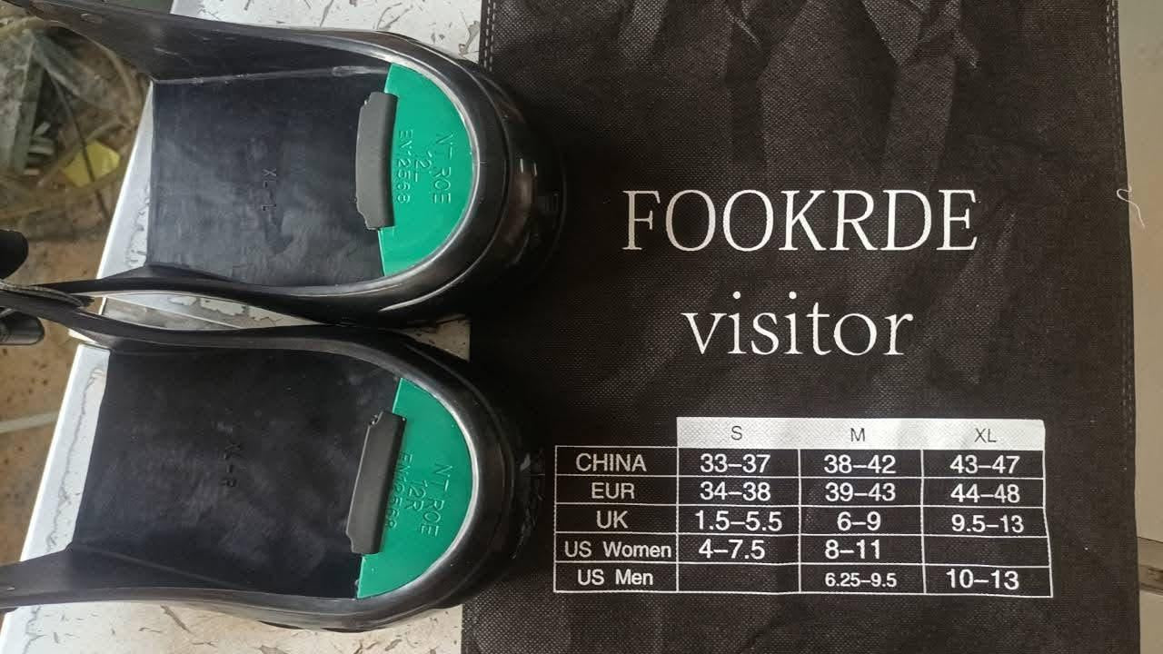 Fookrde Safety Overshoes | Anti-Slip Waterproof | Steel Toe 200J | اوفر شوز صناعي بمقدمة صلب مقاوم للمياه والانزلاق