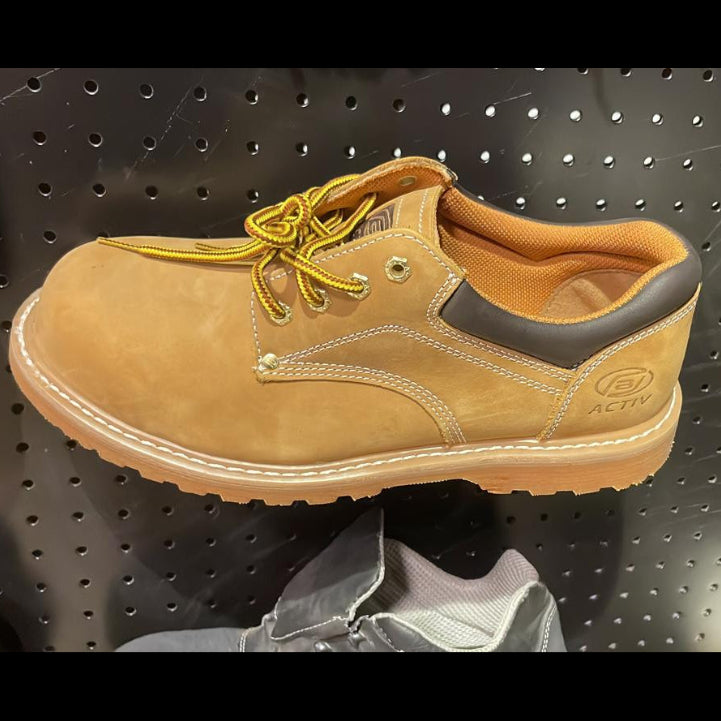 ACTIV Safety Shoes S1 – Model SF25154 (Tan) | سيفتي شوز  ACTIV جلد – موديل SF25154 (تان)