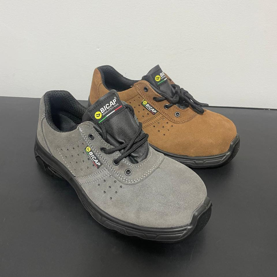 سيفتي شوز بيكاب موديل B-05N رمادي | Bicap Safety Shoes B-05N Gray