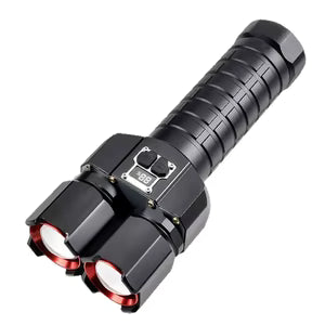 LT-2508 Super Bright Dual Head Rechargeable Zoom Flashlight
