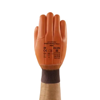 Ansell Safety Gloves - Model  activarmr winter monkey grip 23-191 - Cold Resistant