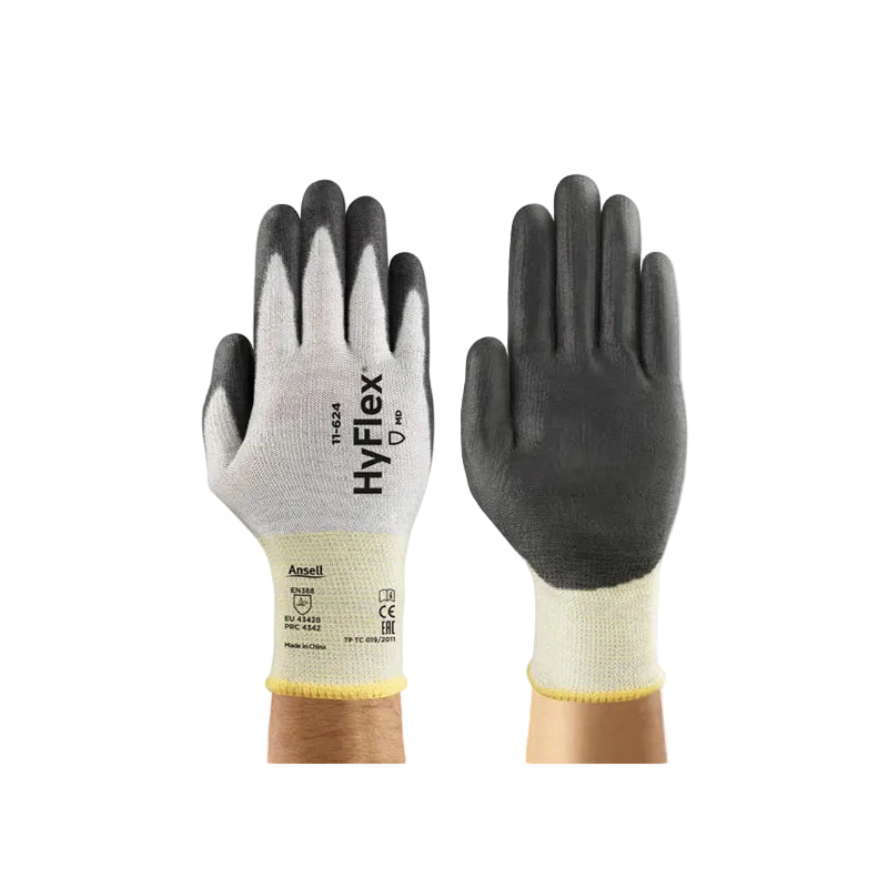 Ansell Safety Gloves - Model HyFlex 11-624 - Cut Resistant