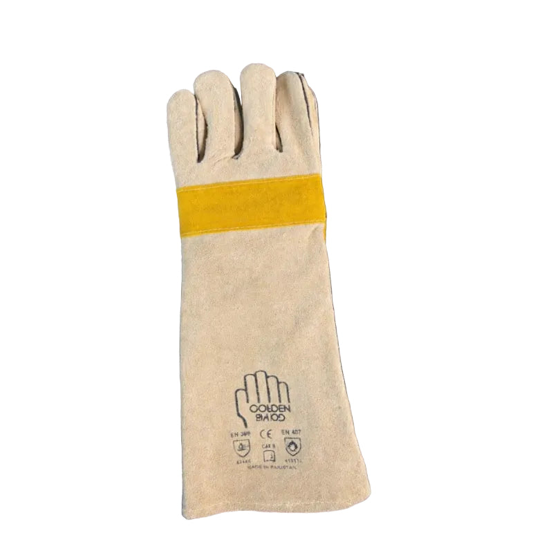 Golden Hand Supported Safety Gloves - Welding
