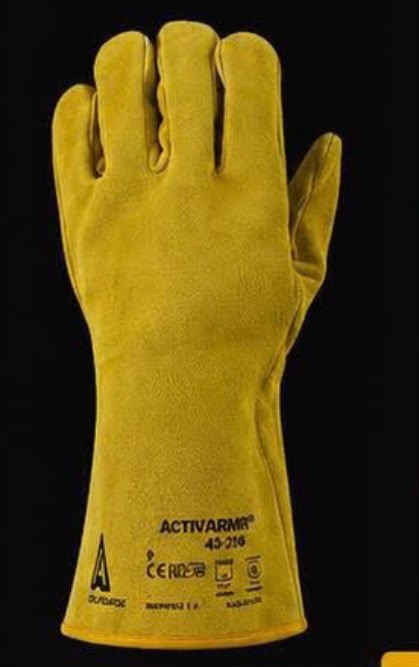 جوانتي لحام أنسيل أكتيف آرمر 43-216 جلد بقري | Gloves-Welding-Ansell-ActivArmr43-216