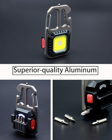 W5138 Rechargeable Mini COB Keychain Work Light