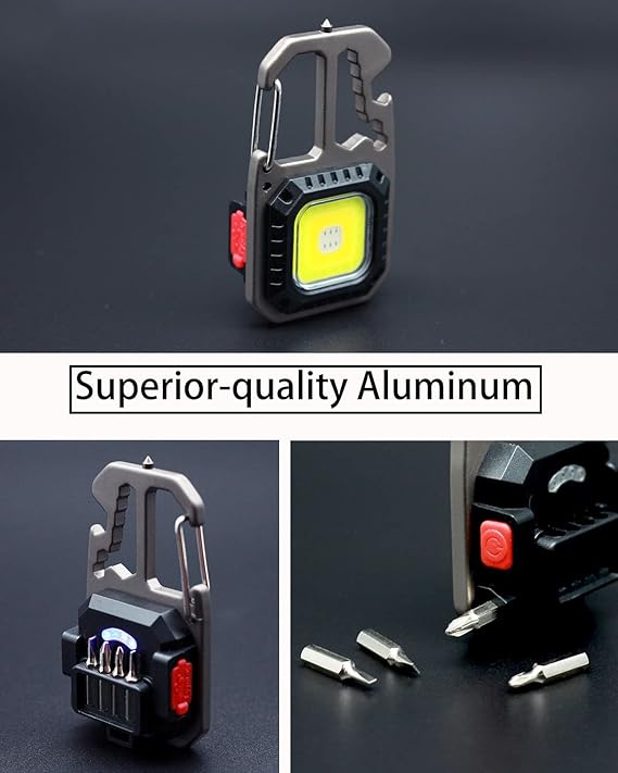 W5138 Rechargeable Mini COB Keychain Work Light