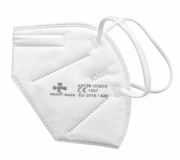 كمامة KN95 / FFP2 بدون فلتر أبيض | SmartMask Disposable Mask without Valve - White