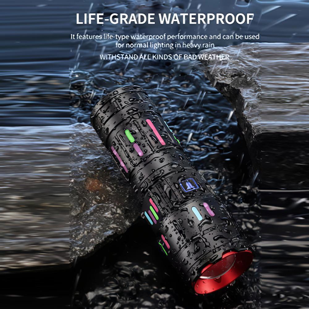 HR-10 Multifunctional Rechargeable LED Flashlight
