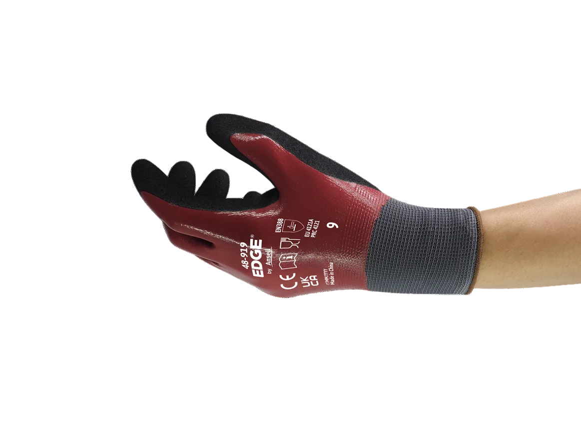 Ansell Safety Gloves - Model EDGE® 48-919 - Oil & Industrial Work