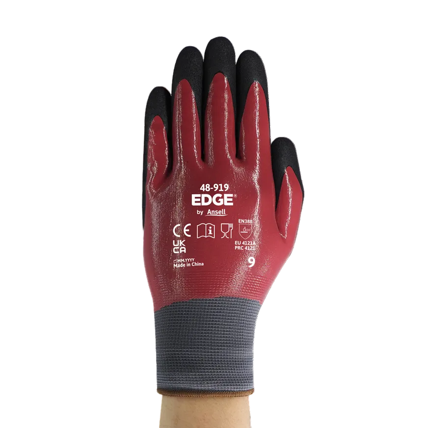 Ansell Safety Gloves - Model EDGE® 48-919 - Oil & Industrial Work