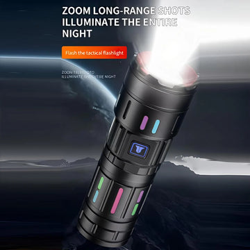 HR-10 Multifunctional Rechargeable LED Flashlight