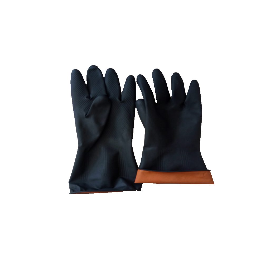 Chemical Resistant Rubber Gloves 30cm | Acid Resistant Industrial Safety Gloves