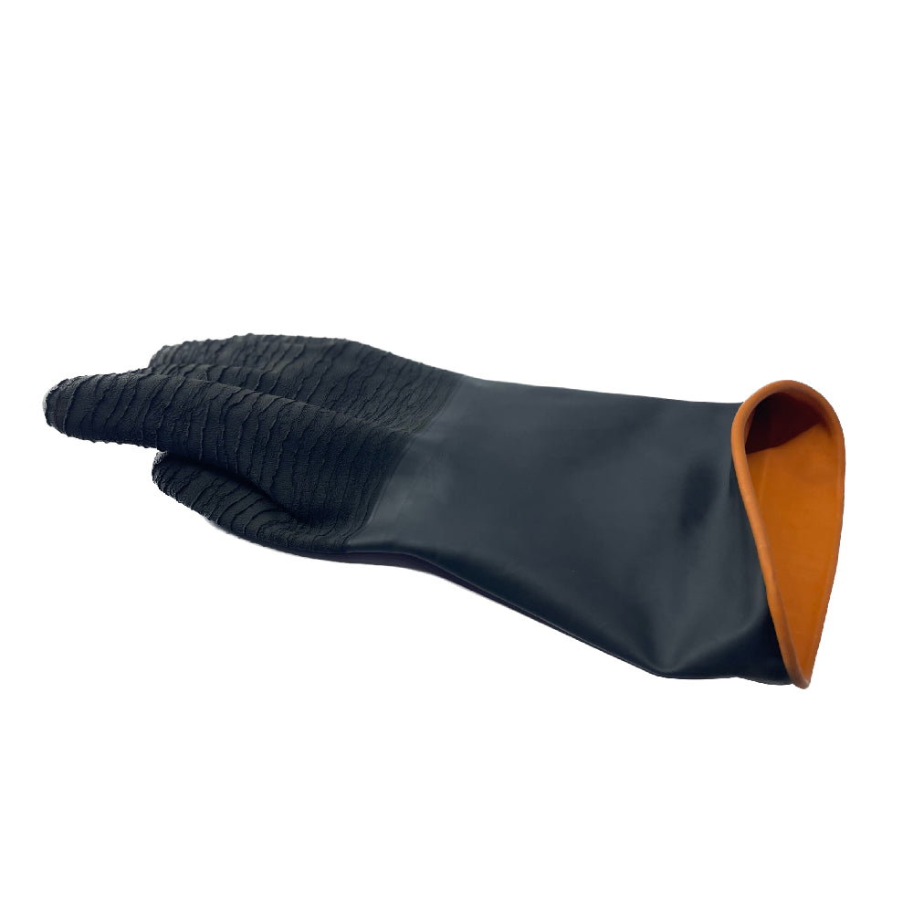 Chemical Resistant Rubber Gloves 30cm | جوانتي مخرفش للكيماويات 30 سم - مقاوم للأحماض