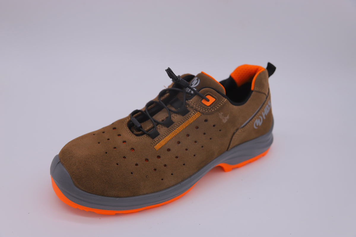 كوتشي سيفتي مكتبي S1P براند إتش دي إس تركي بني C500 | SafetyShoes-HDS-C500