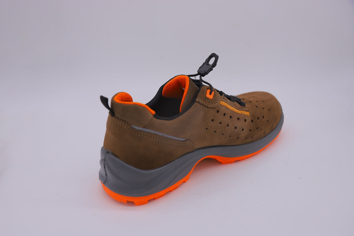 كوتشي سيفتي مكتبي S1P براند إتش دي إس تركي بني C500 | SafetyShoes-HDS-C500