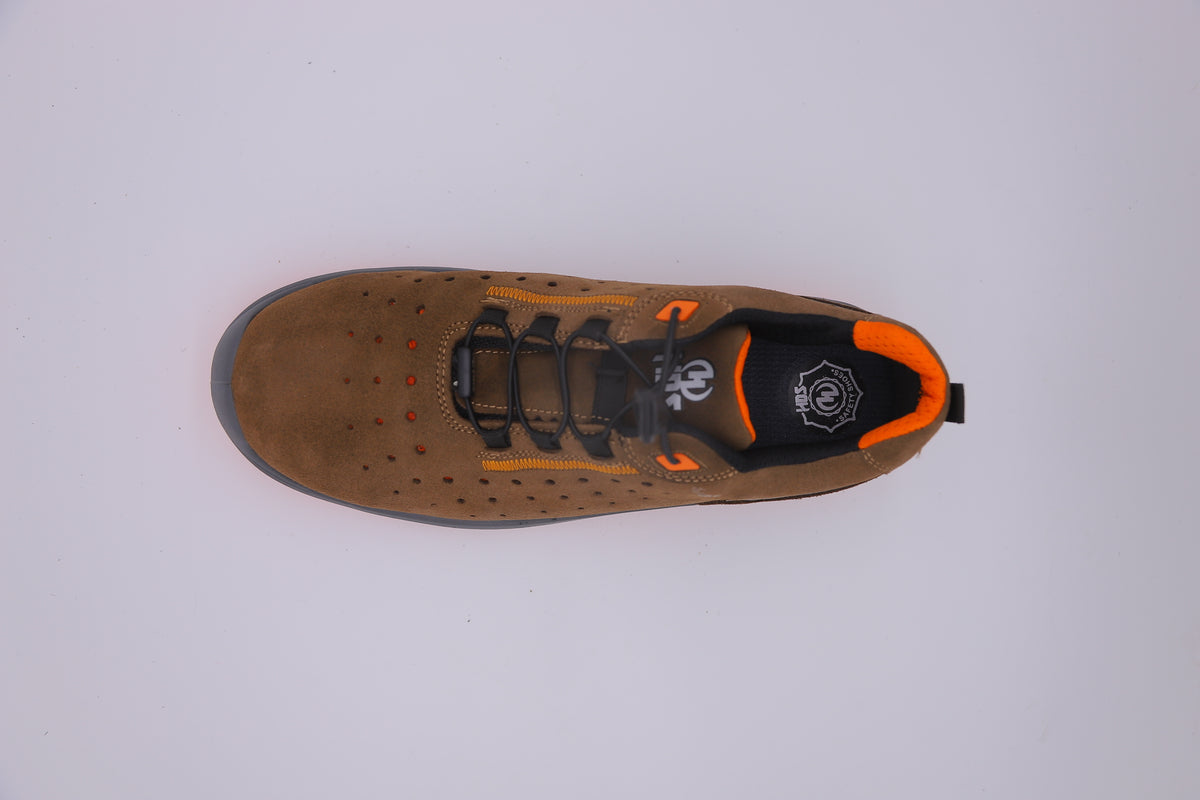 كوتشي سيفتي مكتبي S1P براند إتش دي إس تركي بني C500 | SafetyShoes-HDS-C500