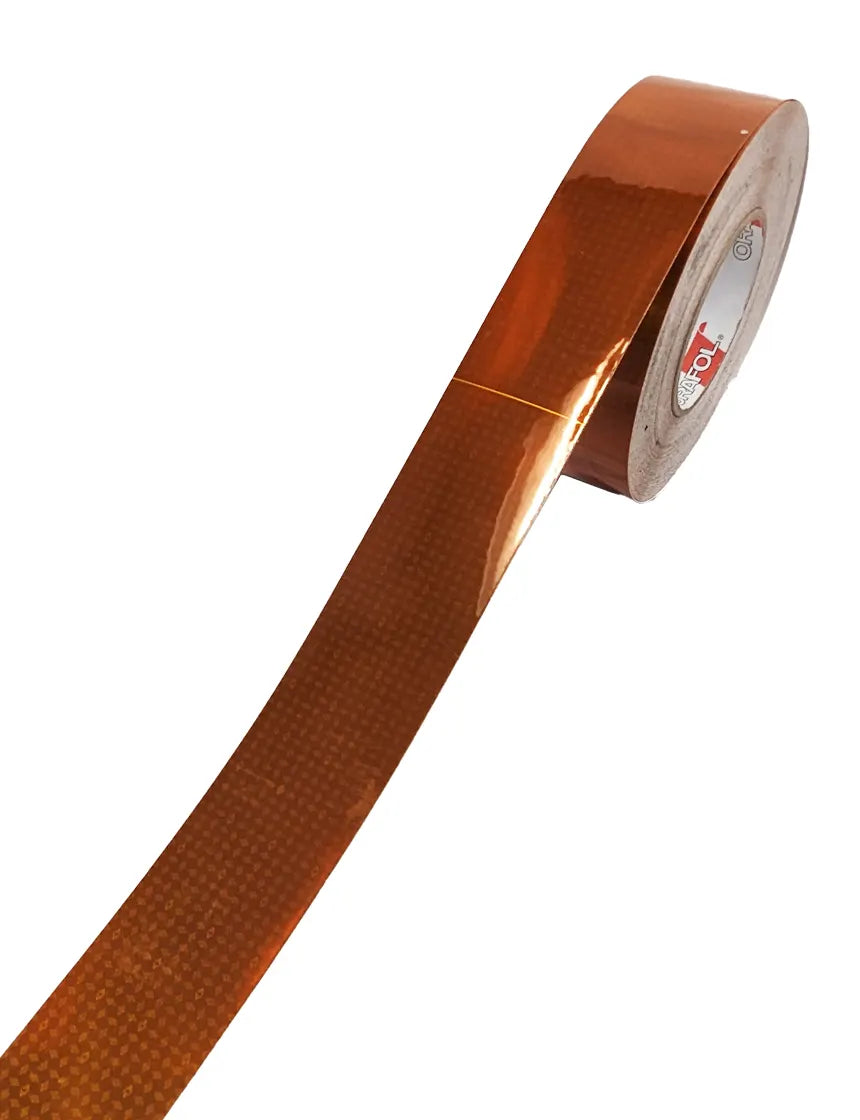 شريط فسفوري برتقالي | Fluorescent Reflective Tape Orange