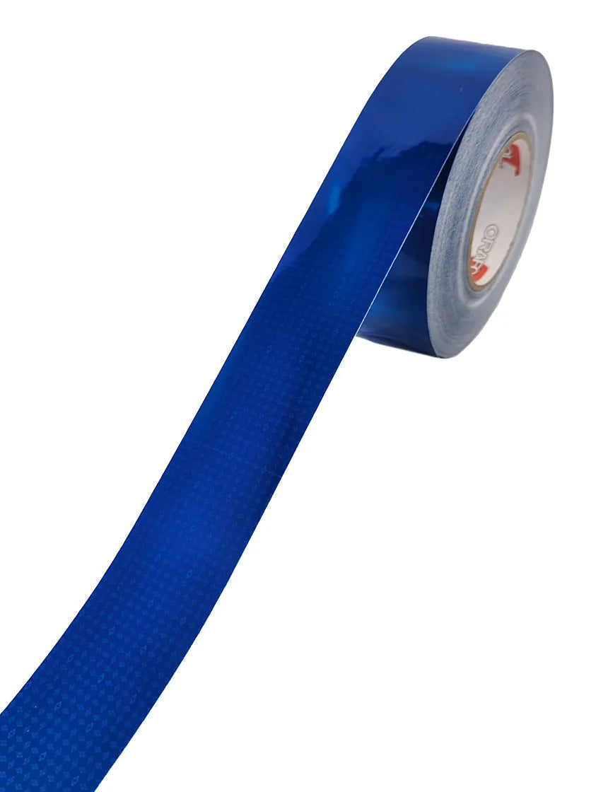 شريط فسفوري أزرق | Fluorescent Reflective Tape Blue
