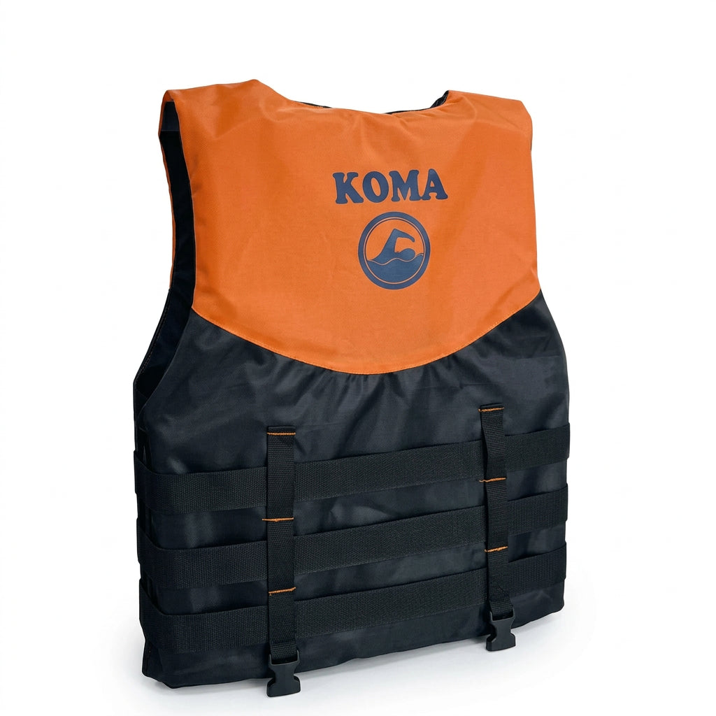 لايف جاكيت كوما برتقالي × أسود 711 | LifeVest-Koma-711-Orange
