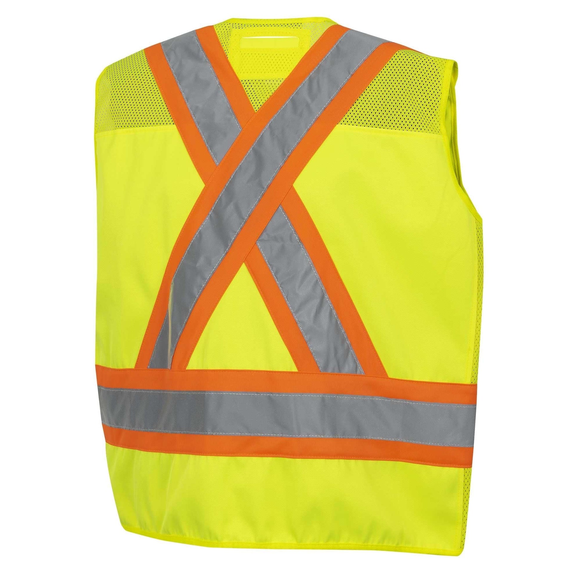 Pioneer Hi-Viz Tear-Away Safety Vest - Pockets Detail