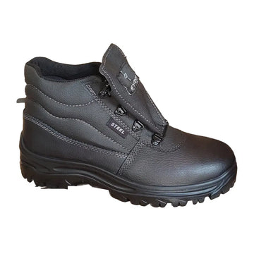 سيفتي شوز نص رقبة براند سترايك أسود مقدمة حديد | SafetyHalfBoot-Strike-Black