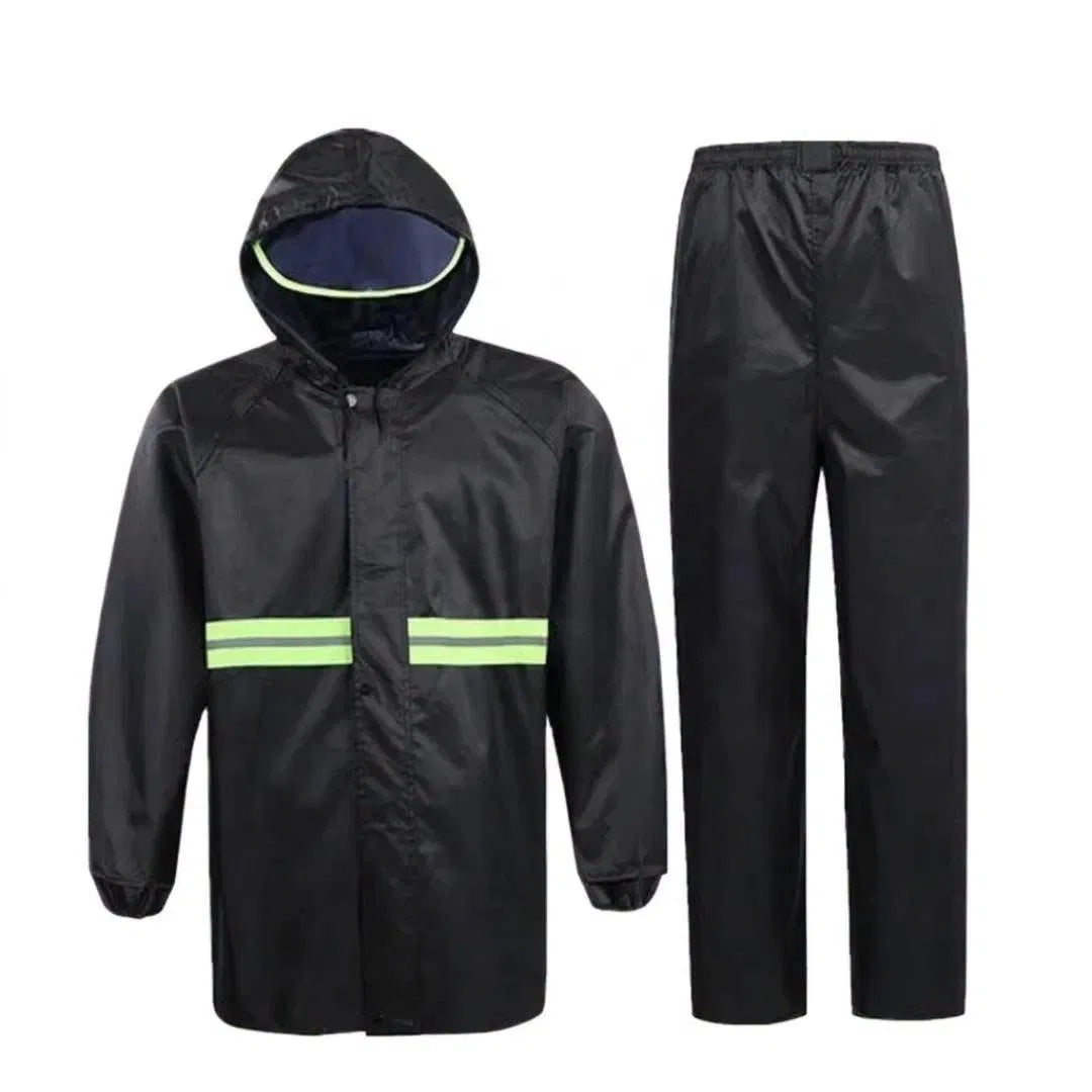 كرتونة بدلة مطر ووتر بروف قطعتين بشريط عاكس – 50 قطعة | Shine CC006 Rain Suit – Carton of 50 pcs