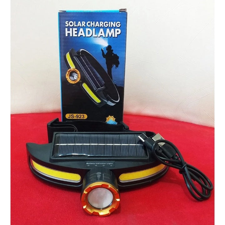 JS-923 Solar Charging Rechargeable Headlamp with Type-C Charging