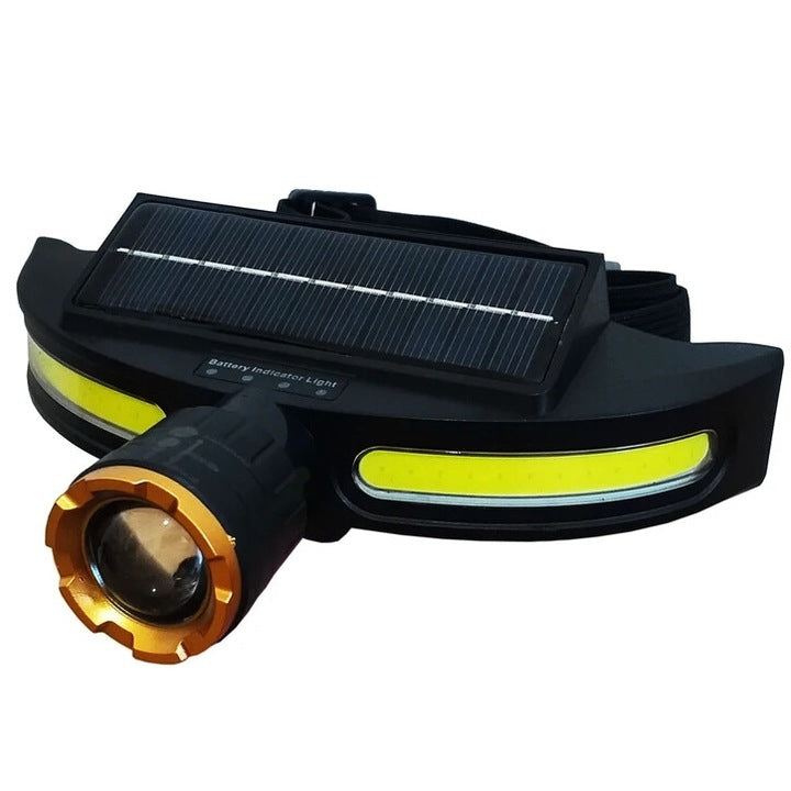 JS-923 Solar Charging Rechargeable Headlamp with Type-C Charging