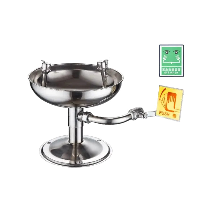 Emergancy Desktop Stainless steel SS-304 Eye / Face wash mounted