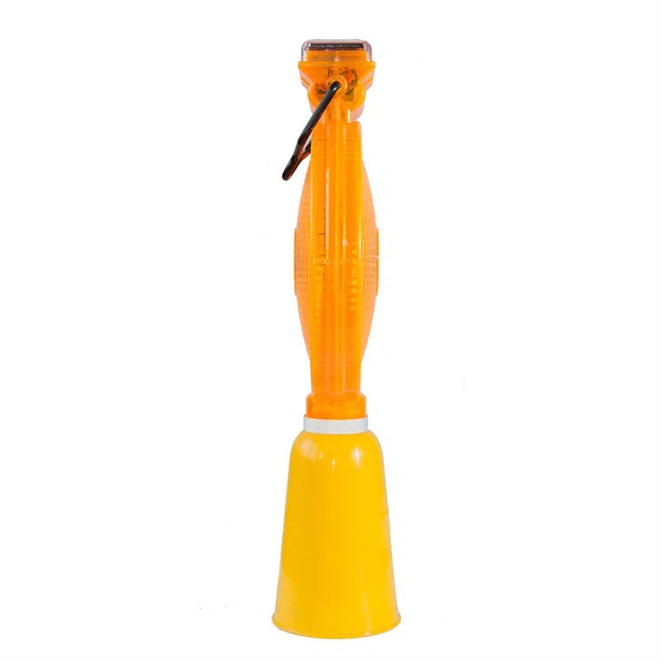 Traffic Cone Warning Light – Solar Panel– High Visibility LED
