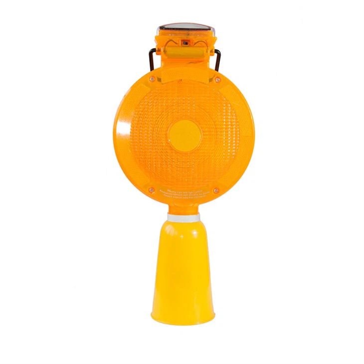 Traffic Cone Warning Light – Solar Panel– High Visibility LED