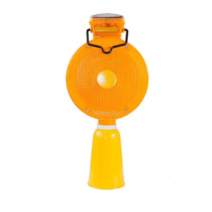 Traffic Cone Warning Light – Solar Panel– High Visibility LED