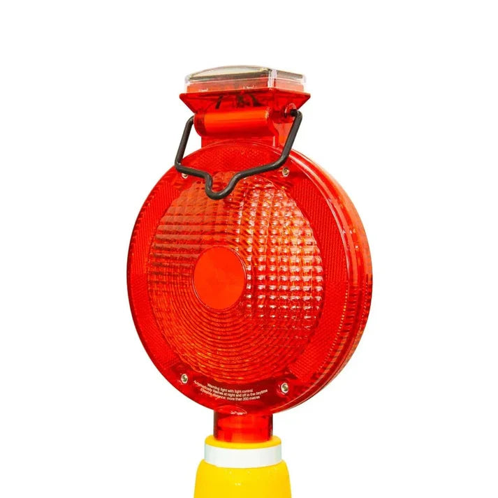 Traffic Cone Warning Light – Solar Panel– High Visibility LED